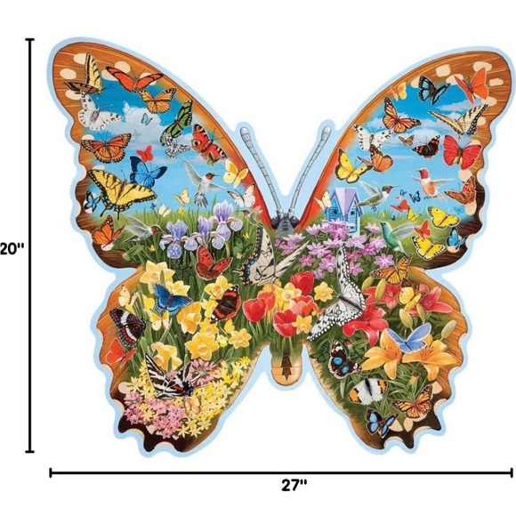 Bits and Pieces Butterfly Shaped Puzzle NEW - Picture 7 of 7
